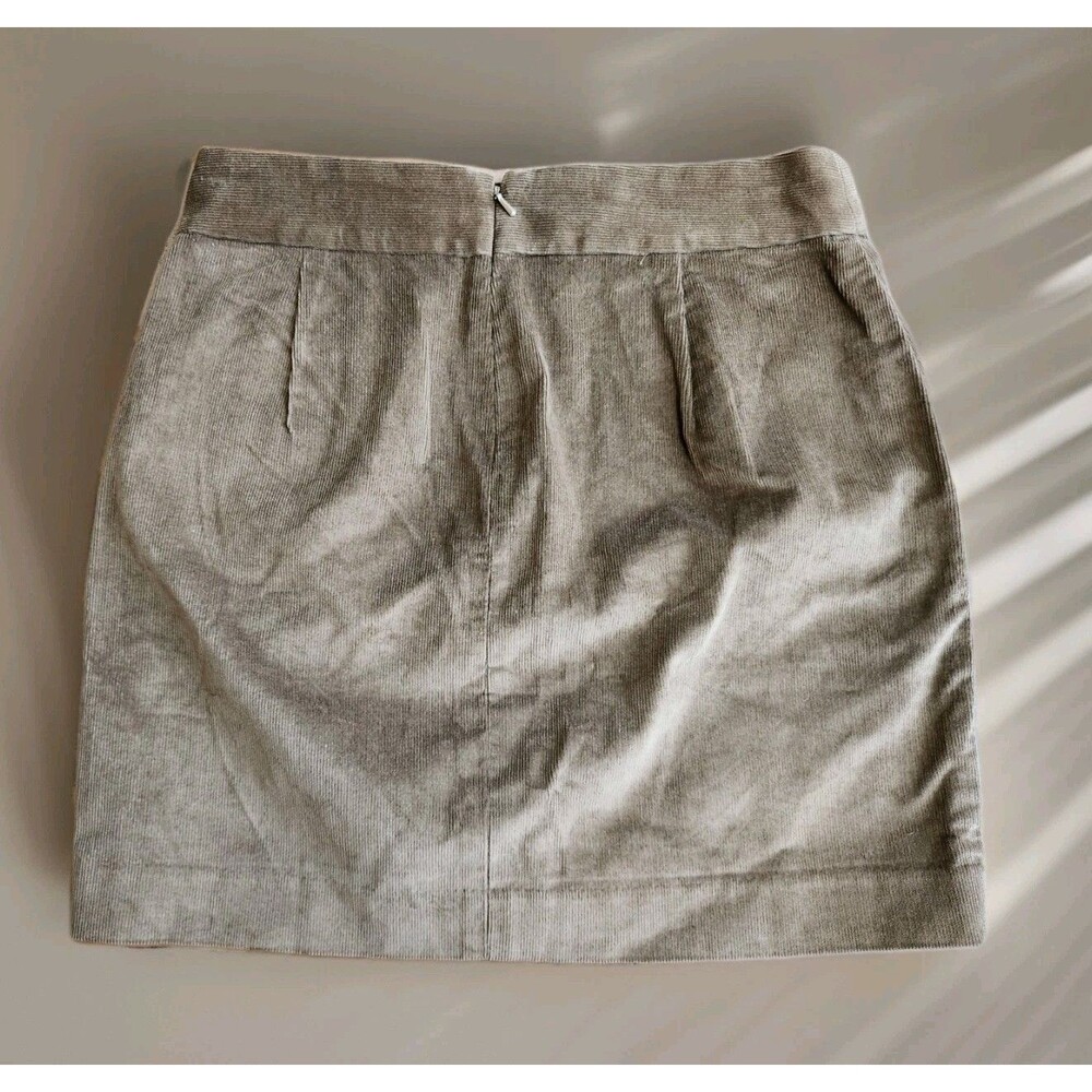 BANANA REPUBLIC NWT Brown Corduroy Mini Skirt Button Pockets 4 Petite MSRP$59.50 - Picture 3 of 12